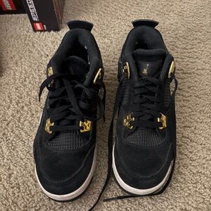 Black and Gold Sneakers